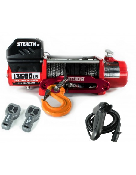 Treuil Electrique Stealth V2 5900 Kg 12v corde synthétique