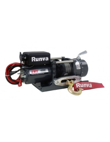 Treuil Electrique Runva 2041 kg 12v corde et Radio commande